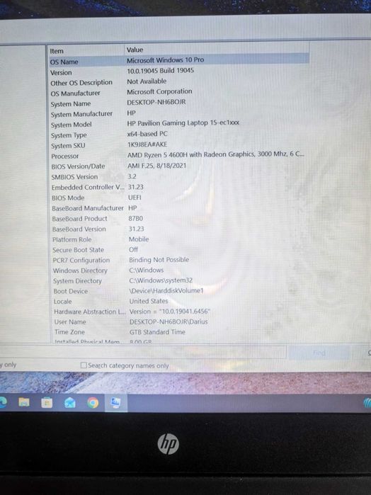 Laptop HP pavilion