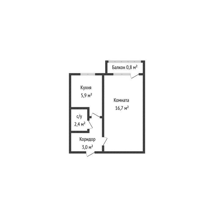 1-комн ДК Строитель 4 этаж БАЛКОН