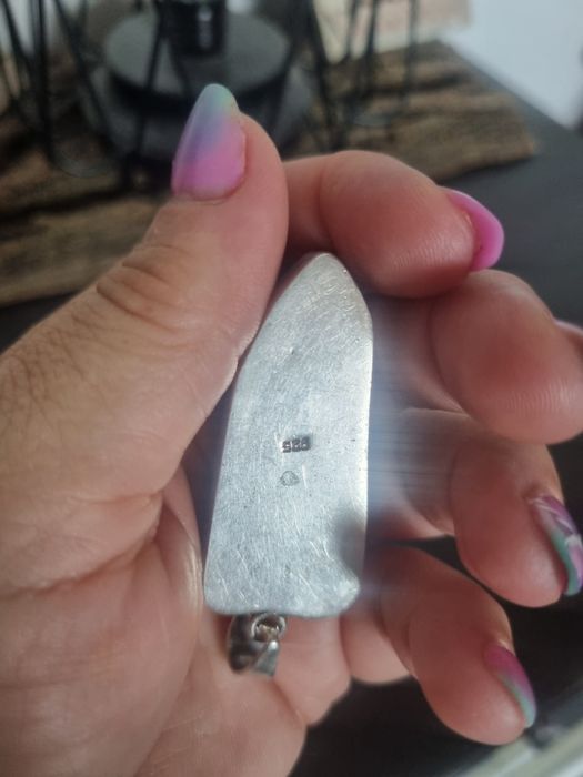 Set argint ,pandantiv si inel reglabil