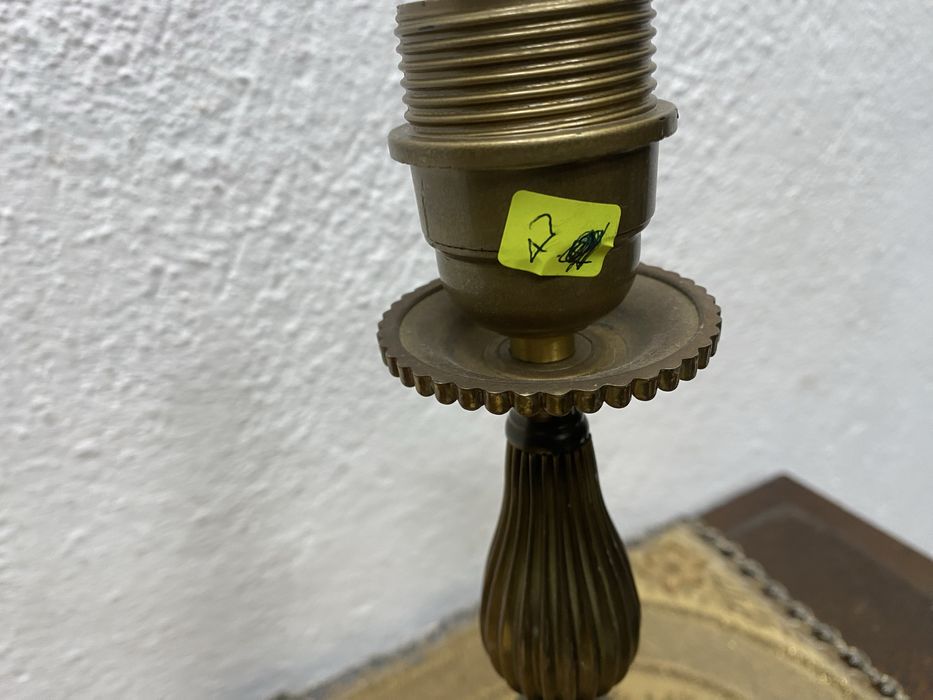 Настолна лампа месинг класически стил Италия 1955 1965