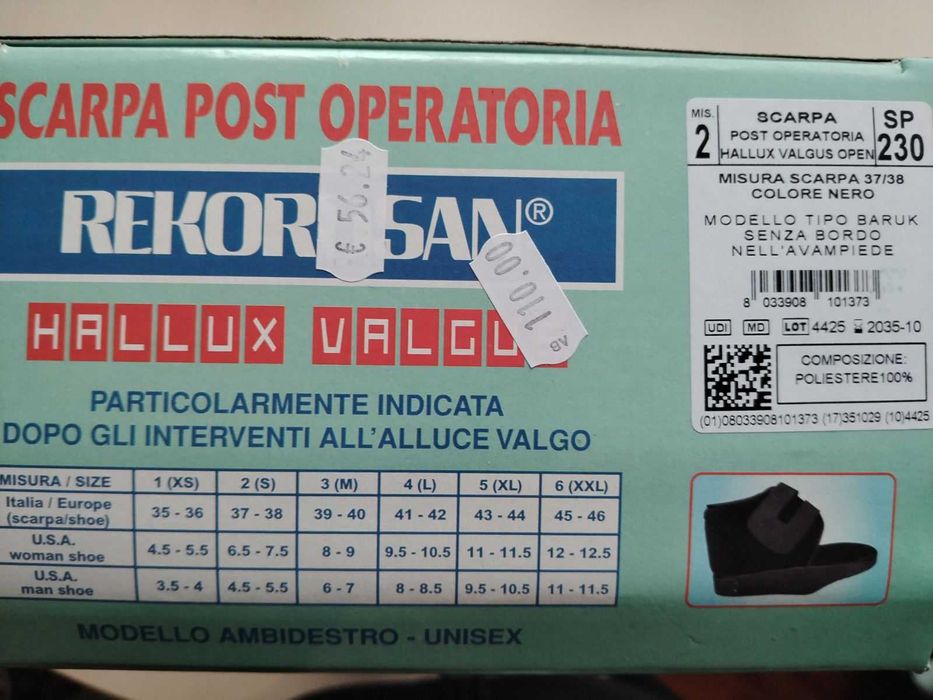 Следоперативна обувка - Халукс валгус №37-38