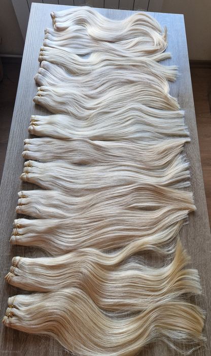 Естествена руса коса 50 см, 100гр - гъста с плътни крайща