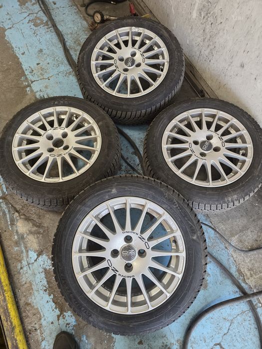 15" OZ 4x100 със зимни гуми