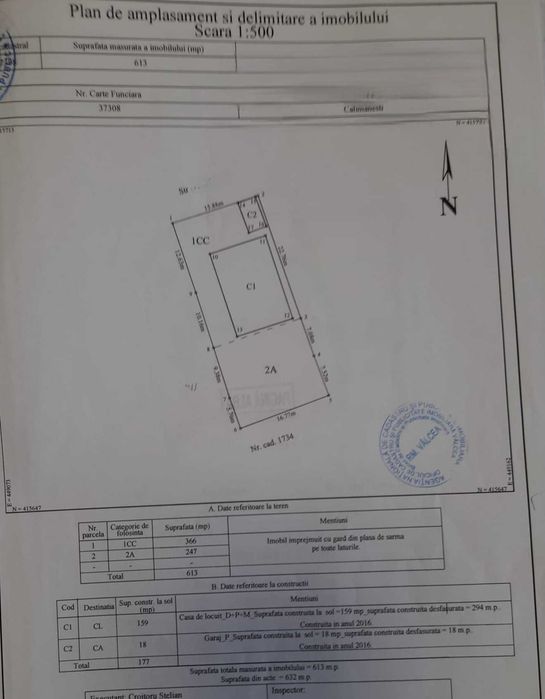 Pensiune D+P+M si anexe, teren 613 mp in Calimanesti -Jiblea