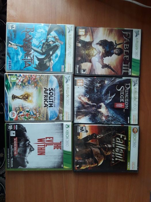 Диски на присатвку на x-box и ps4