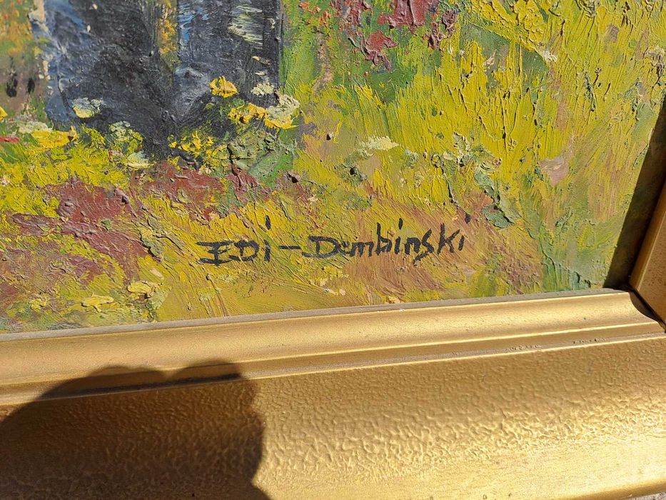 tablou pictura pe pfl 91/71 cm semnat Edi Dembinski