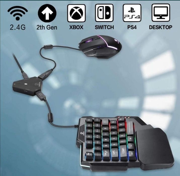 Tastatura și mouse iluminate nou sigilate