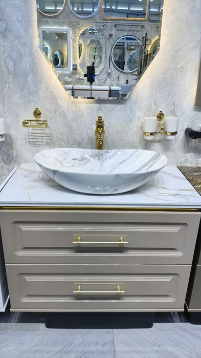 Мебель для ванной на заказ из влагостойкой PVC | премиум качества |