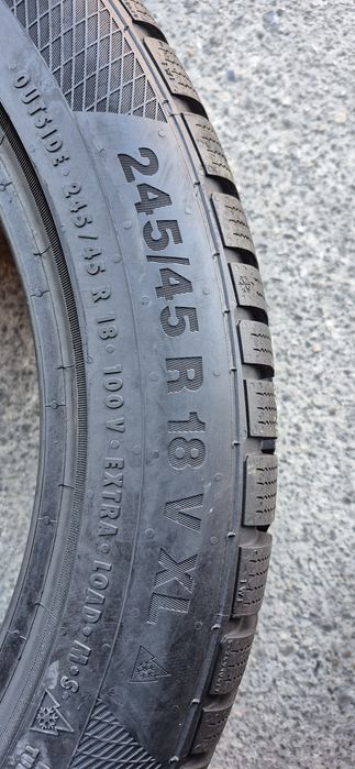 4 anvelope iarna runflat Continental 245/45/18,dot 2022-2024.Pret/buc