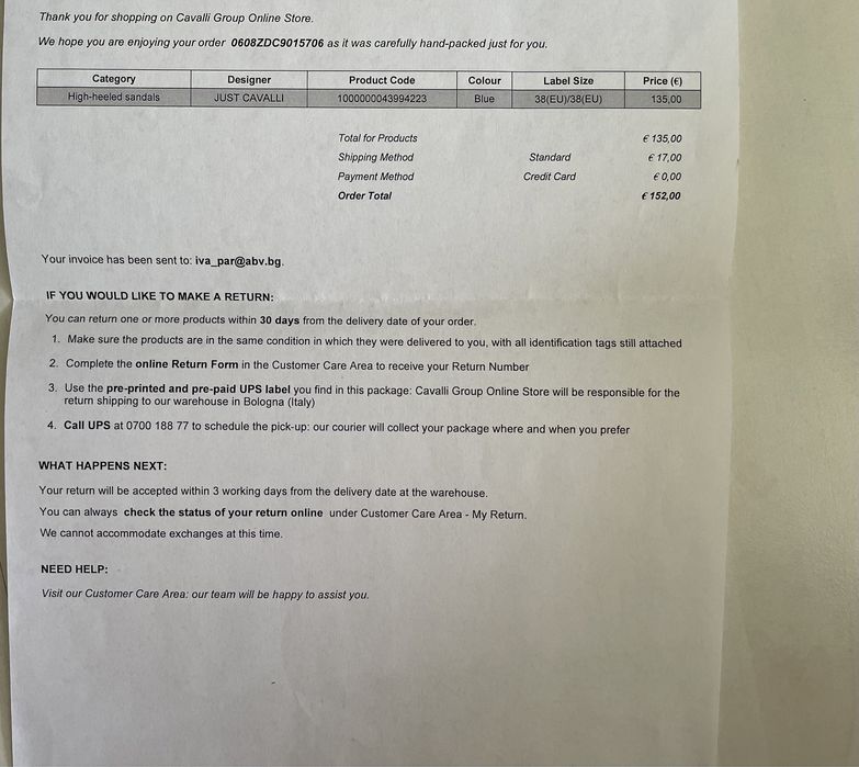 Обувки на платформа Just Cavalli + чанта