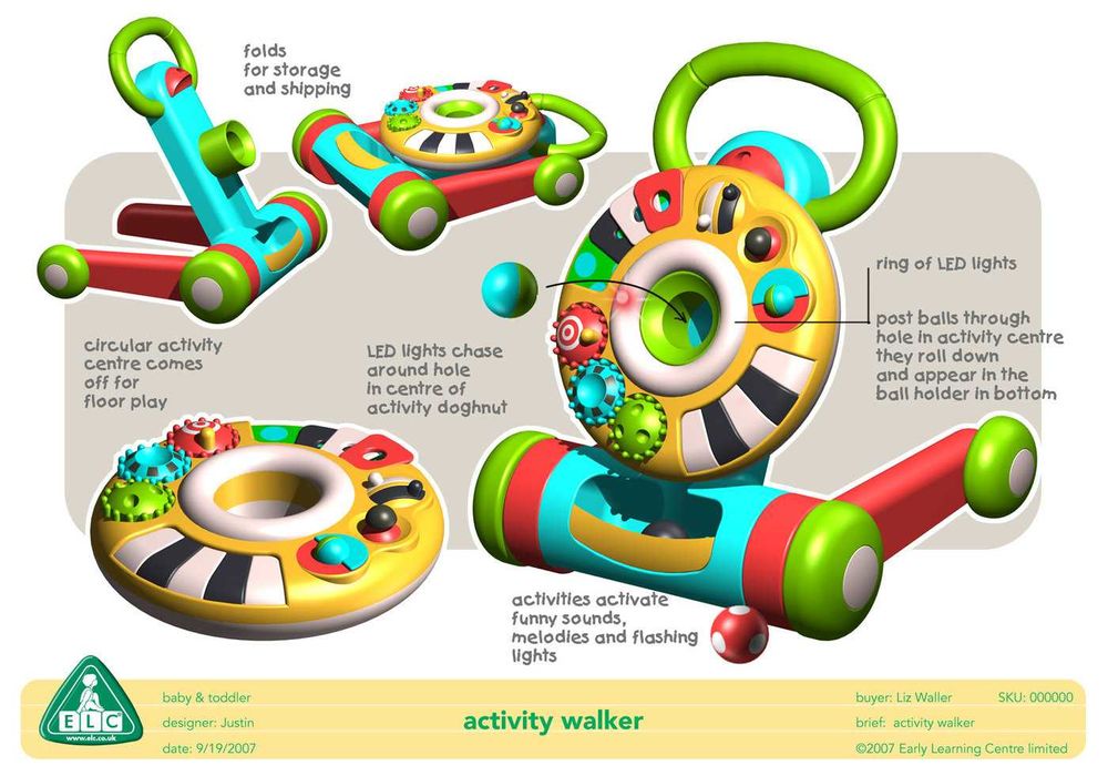 Каталка развивающая