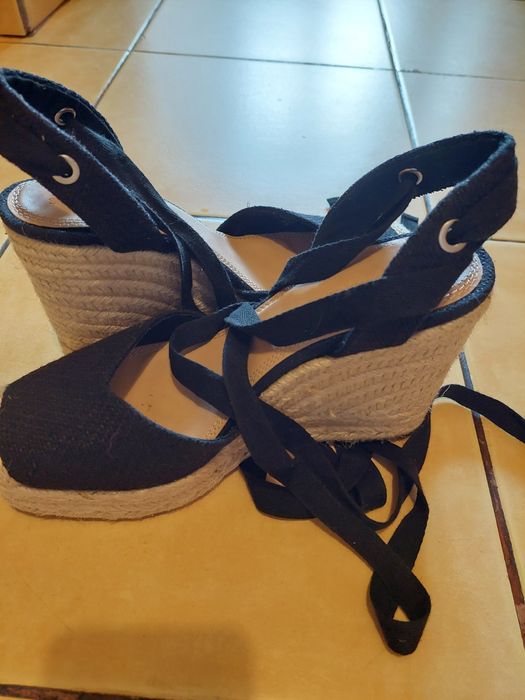 Espadrile de dama cu toc