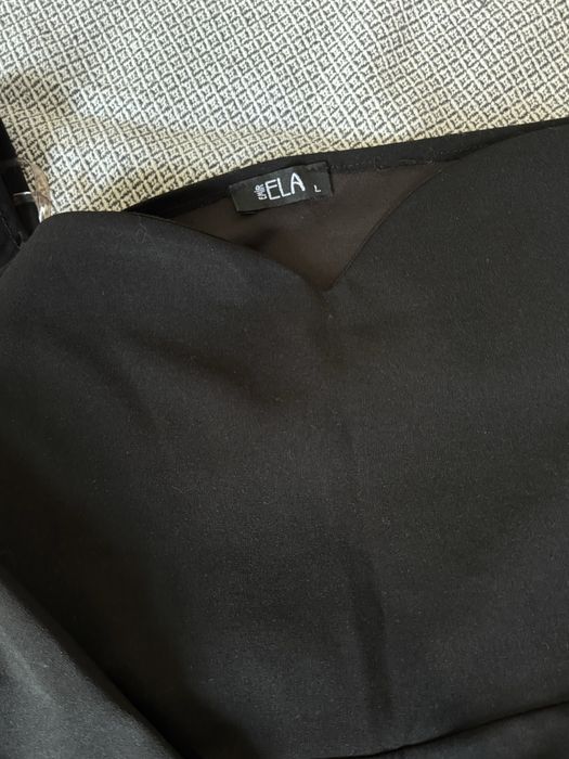 Вечернее платье черное в пол рыбка