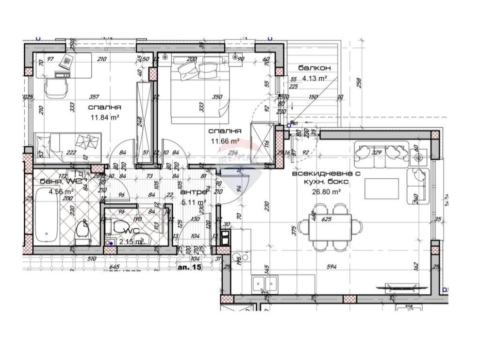 Продава се Тристаен апартамент в Варна, Виница - 97 кв.м за 892 €/кв.м - Снимка #2