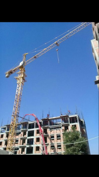 Башений кран мантаж.. Минорали юк кутаргичларни йиғиш.