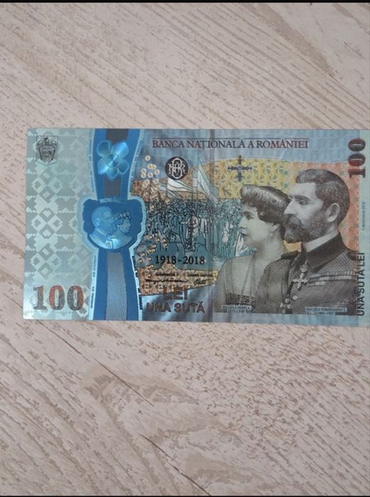 Bancnota 100 lei editie aniversara