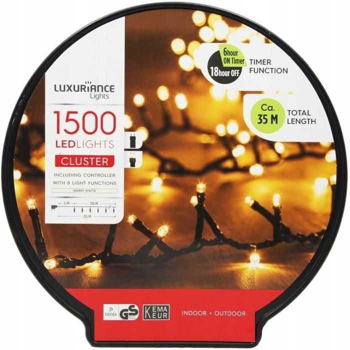 Коледни светлини Luxuriance Lights 1500 LED лампи | 35 м