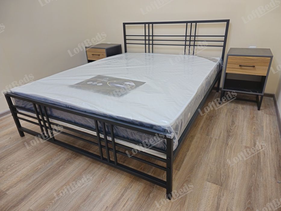 Двуспальная и односпальная кровать АНГЕЛ, в стиле Лофт