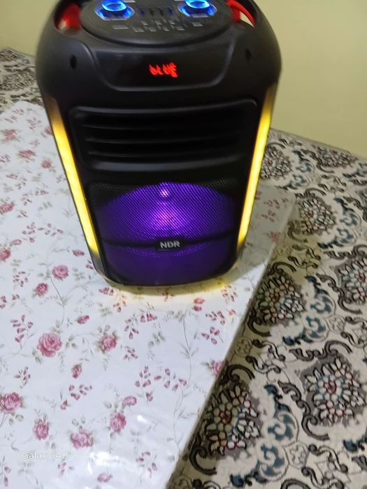 Кучли Блютуз Колонка NDR сотилади! (Караоке + RGB Чироқлар)