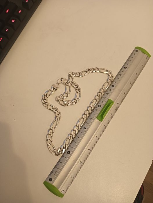 Lanț masiv bărbătesc din argint Figaro