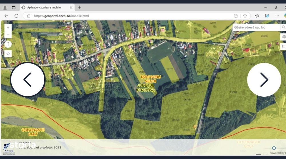 Teren intrav. si extrav. cu padure - pret 2,45 euro/mp - NEGOCIABIL