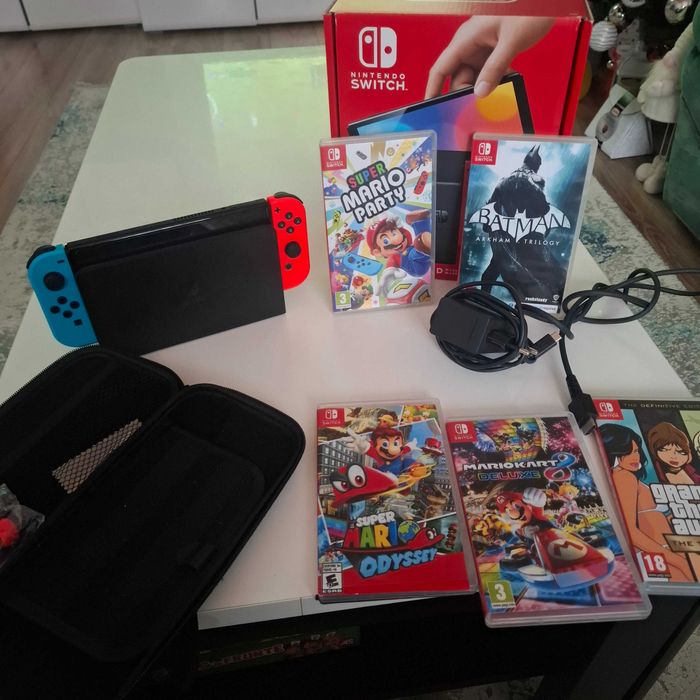 Nintendo switch Oled pachet complet