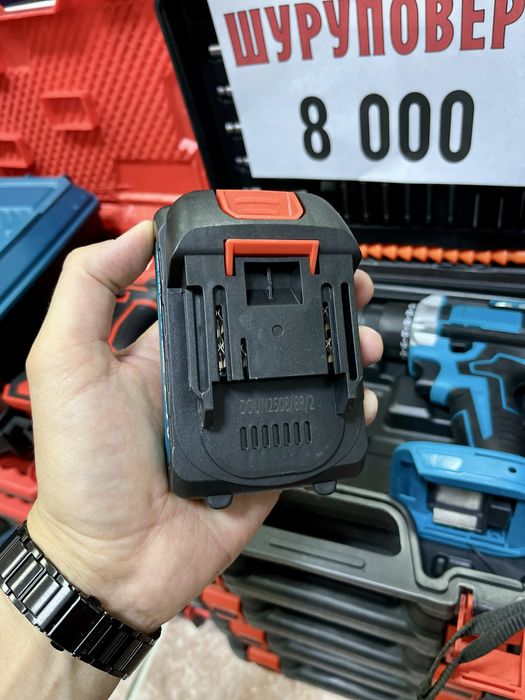 В наличии Шуруповерты по 8000