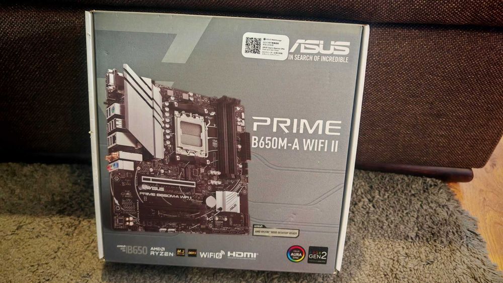 ASUS Prime B650M-A WIFI II + Ryzen 7 7800X3D + 2x8GB  DDR5