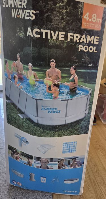 Piscina cu cadru metalic 4.88x3.05x1.07m