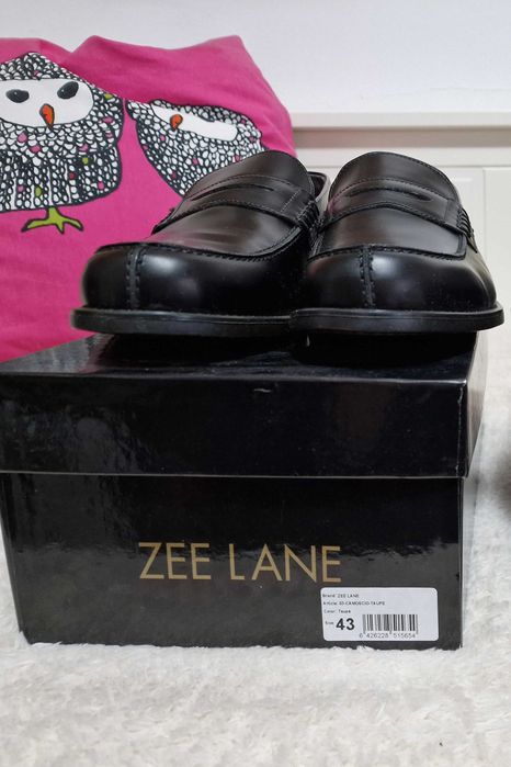 Pantofi Piele | Zee Lane | Barbati | 43 | Negru