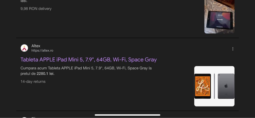 Tableta Apple iPad Mini 5, 7.9", 64GB, Wi-Fi, Space Gray
