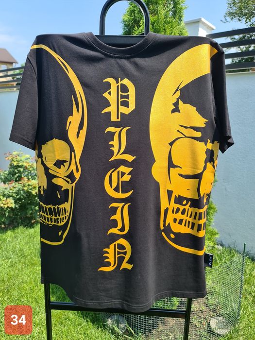 Reducere-Promotie-Discount-Oferta-Tricou-Philipp-Plein-PP-Model-Nou-Bumbac-Calitate-Premium-Poze-Reale-M-L-Stoc
