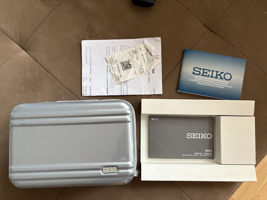 Лимитиран Seiko Presage Sharp Edged GMT SPB271J1 – отлично състояние