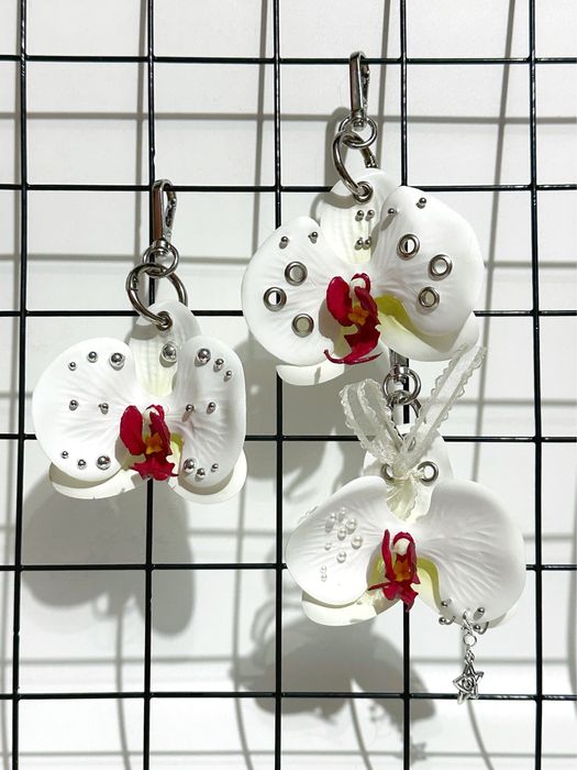 Брелки на сумку орхидеи (обвесы)