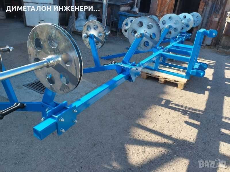 Машина за полагане на капков маркуч за царевица и д-р. култури