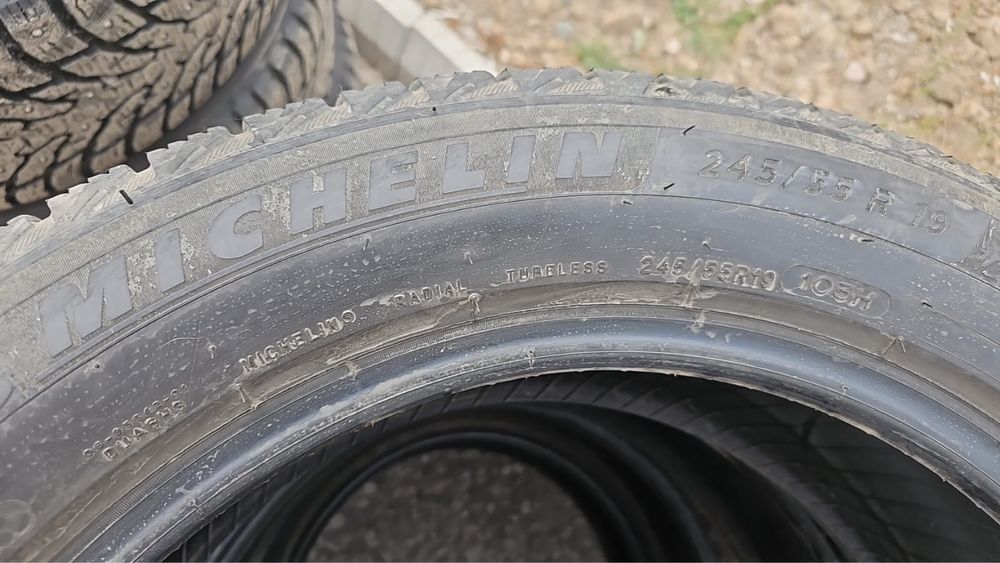Шины зимние липучка б/у 245/55/19