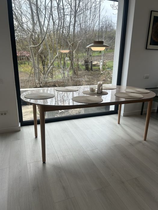 Masa dining stejar natur