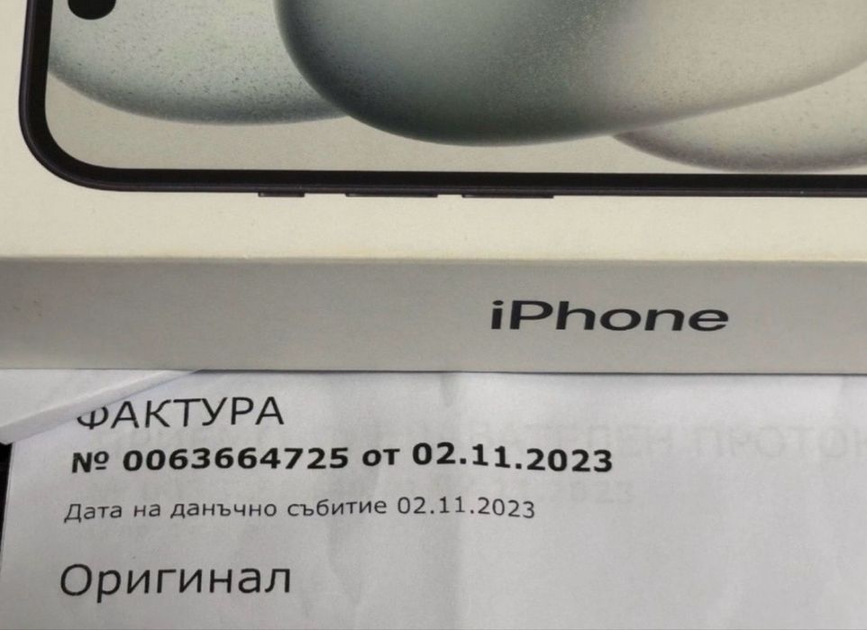 КАТО НОВ 256GB iPhone 15 Vivacom Black / Черен
