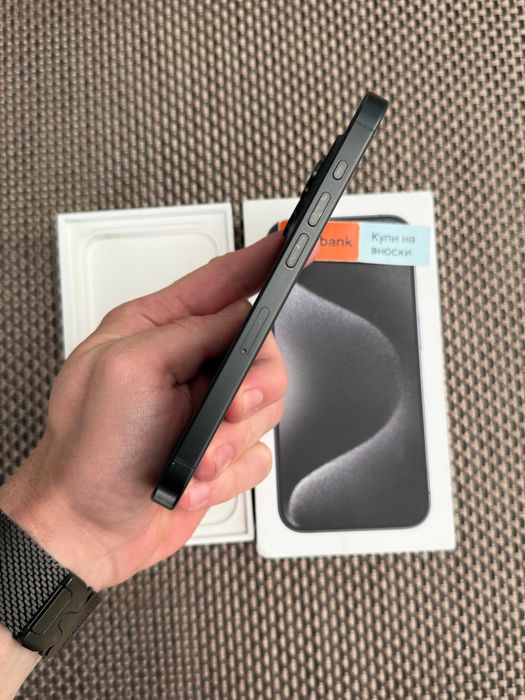1TB! iPhone 15 Pro *Лизинг от 55лв/м Black Titanium 1000GB ! черен