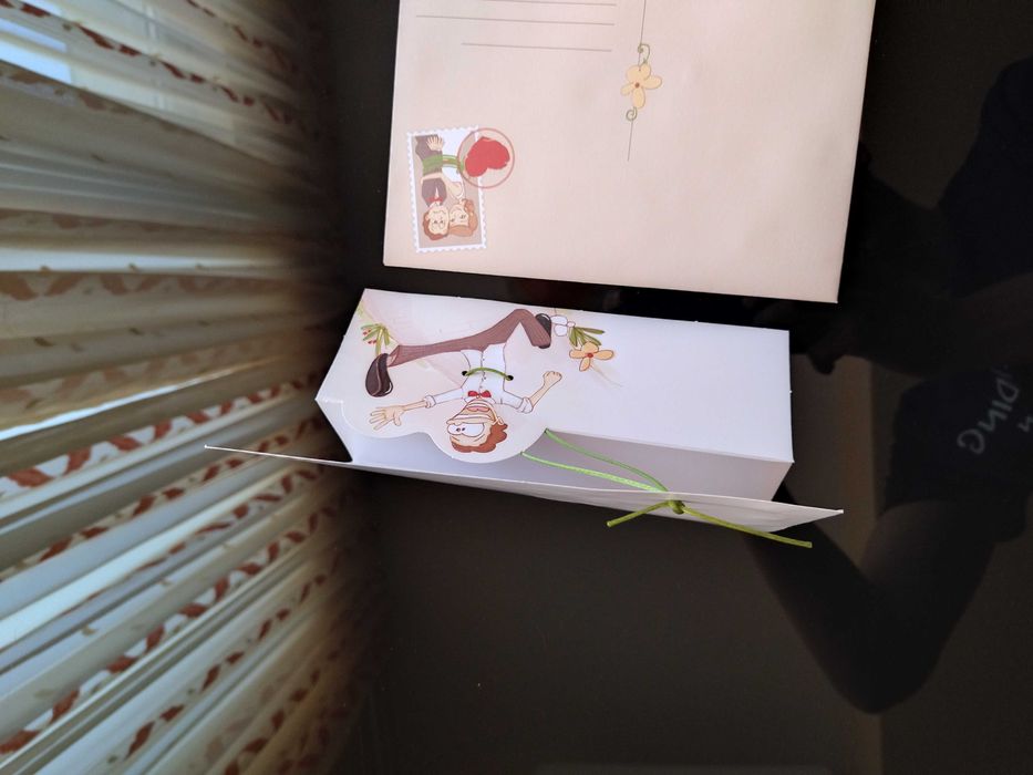 Сватбени покани "Жениха-беглец" - интерактивен дизайн, 13х18 см - 20бр