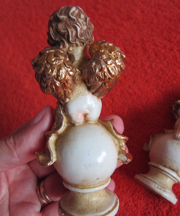 cadou rar Craciun Inger superb pictat manual fabricat Germania 1980