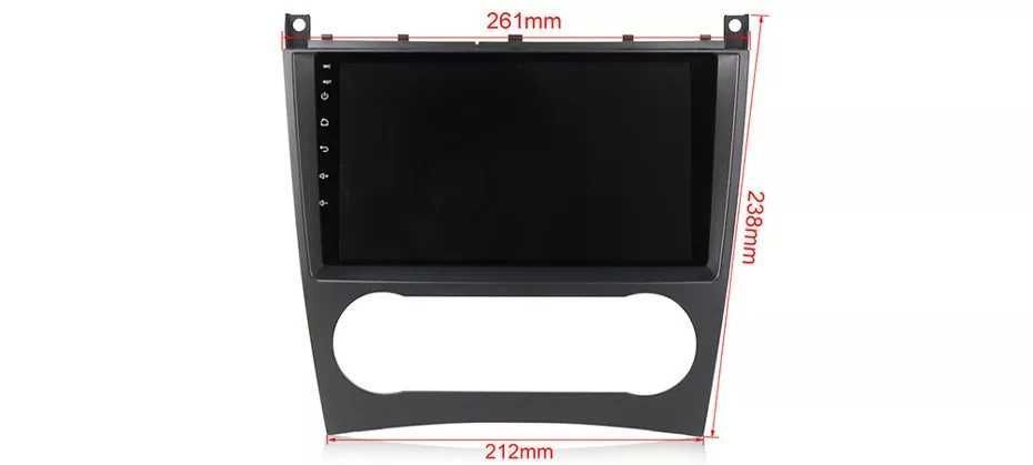 Navigatie Android 14 Mercedes C Class W 203 1/8 Gb Waze CarPlay Bt GPS