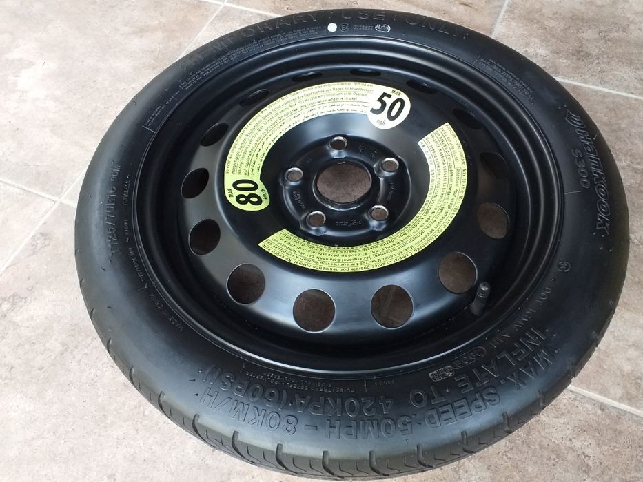 Roata rezerva slim cric cheie de vw,audi,seat,skoda