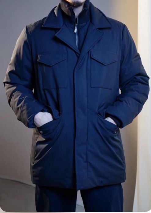 Куртка зимняя темно синяя