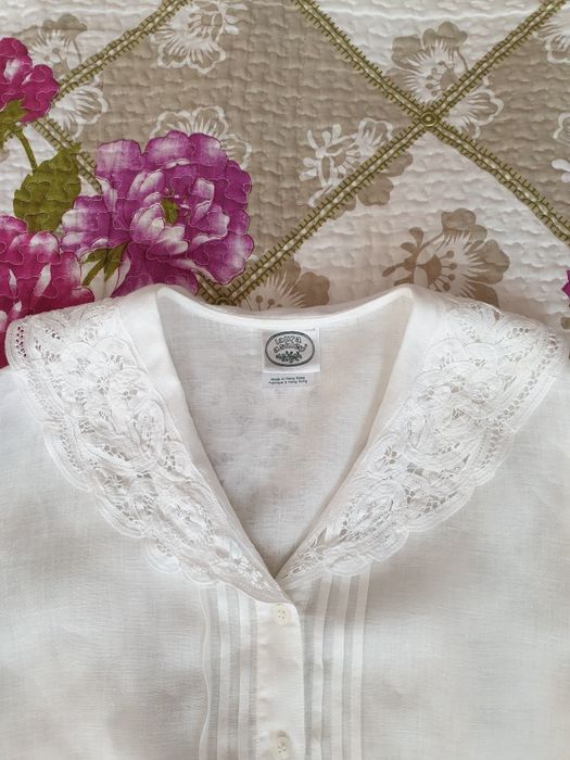 Bluza camasa dama in guler broderie