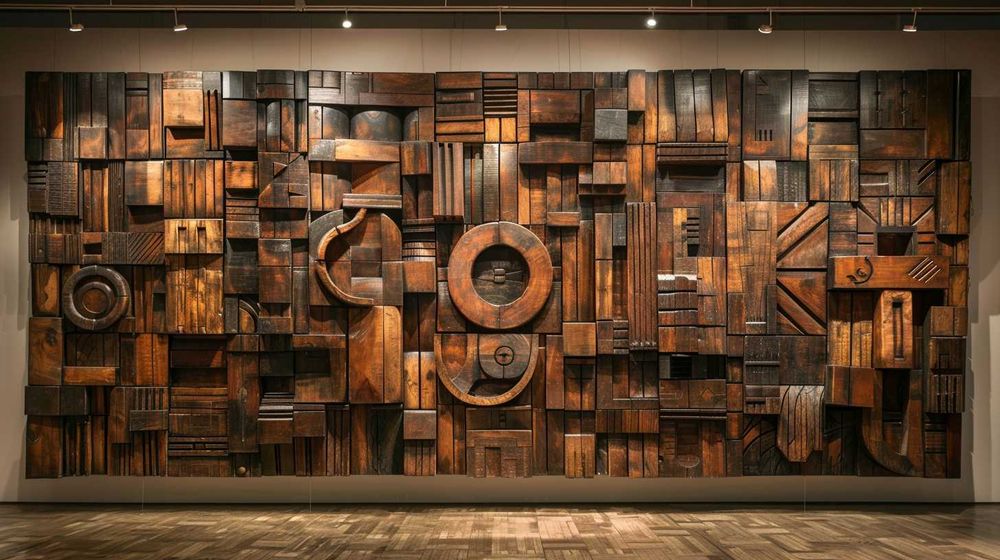 Стенен декор - пано от масивна дървесина по поръчка.