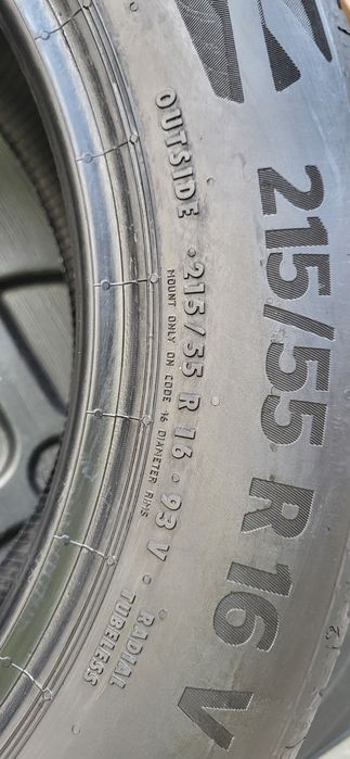 2 anvelope 215 55 16 continental eco6 2020 6mm