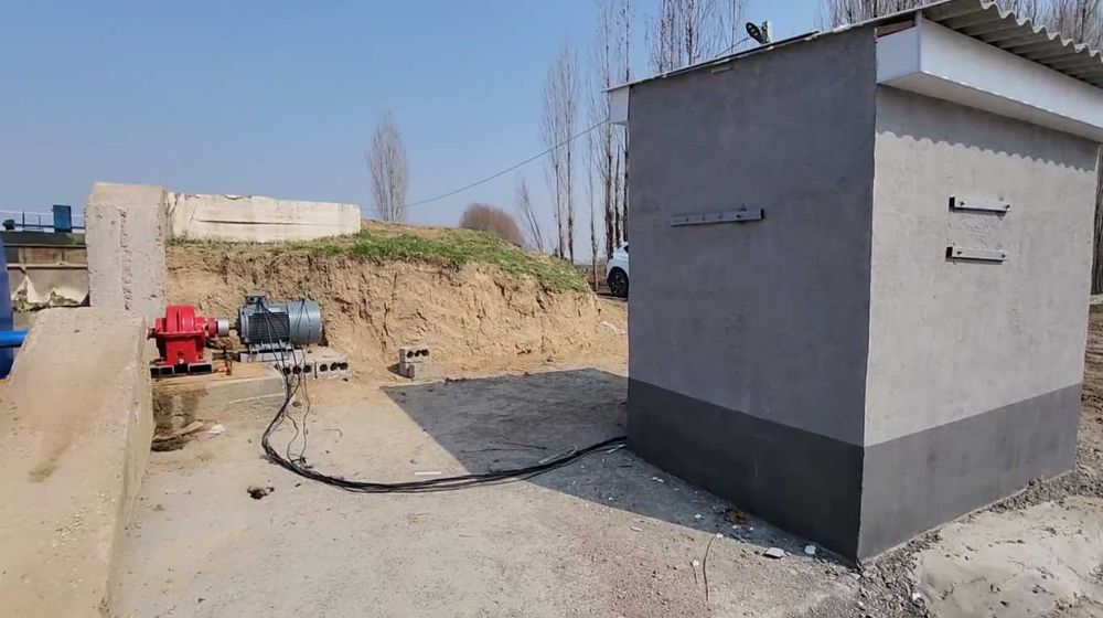 ГЭС микрогес ишлаб турган (мини ГЭС кинетик)