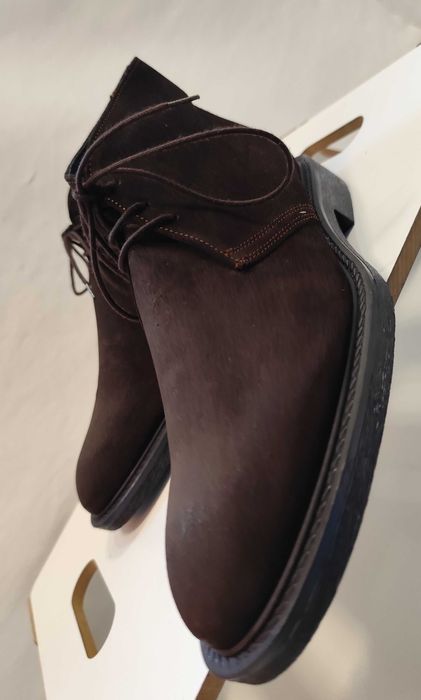 Ghete lace up chukka 40 39 43 Old Signature NOI piele naturala suede