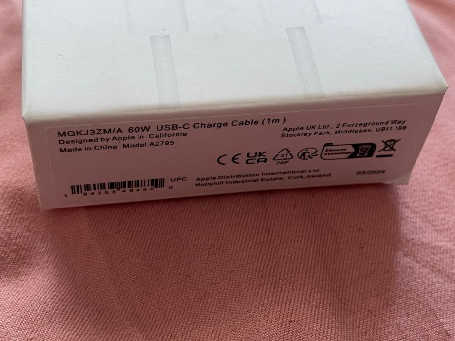 Cablu încărcare Apple usb C nou